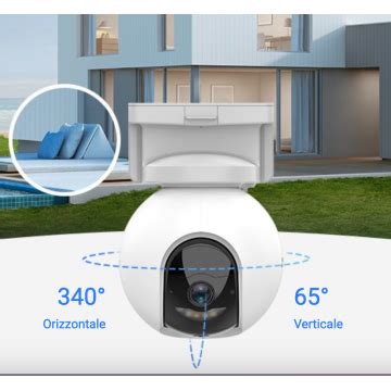 Telecamera Wifi Motorizzata A Batteria Per Esterno Risoluzione K