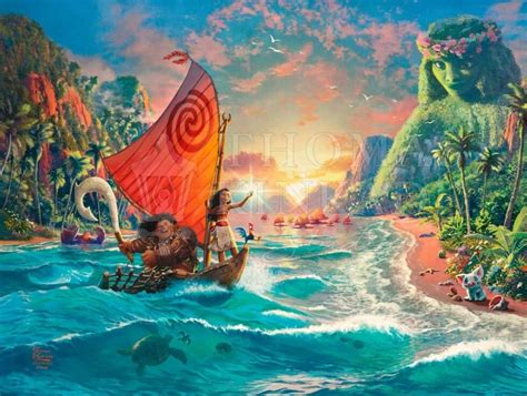 Disney Moana Thomas Kinkade Gallery Of Murfreesboro