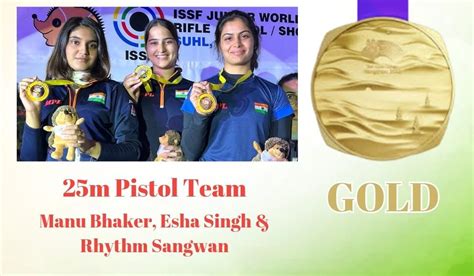 Asian Games Indian Trio Claims Gold In Women’s 25m Pistol Team Pragativadi