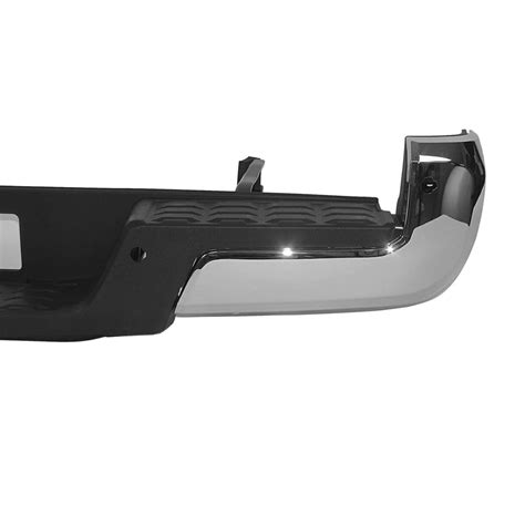 Chrome Steel Rear Bumper Assembly W Sensor Holes For Toyota