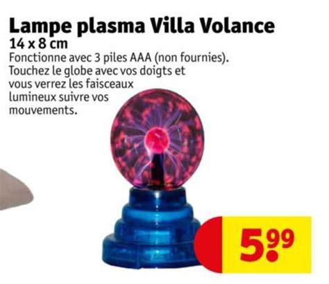 Promo Lampe Plasma Villa Volance Chez Kruidvat ICatalogue Fr