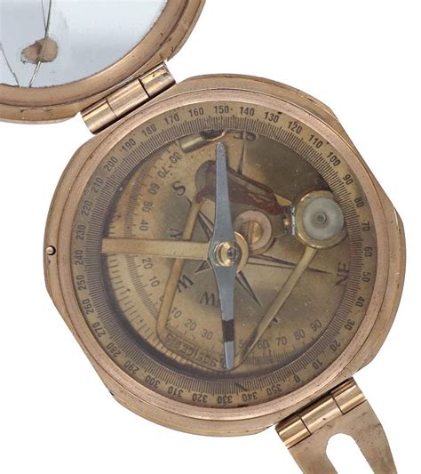 Late 1890s Brunton Brass Nautical Compass For Sale At Auction On 3rd June North American