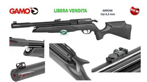 GAMO ARROW PCP Cal 4 5mm Libera Vendita ARIA COMPRESSA CO2