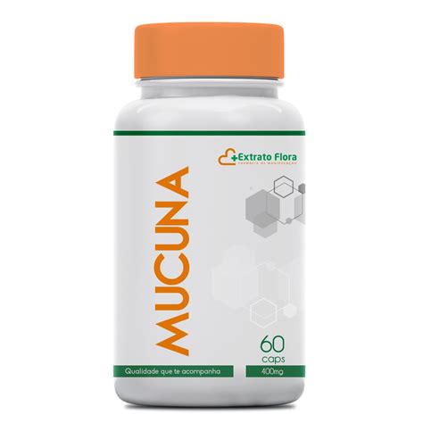 Mucuna 400mg 60 Cápsulas Extrato Flora Farmácia De Manipulação Online