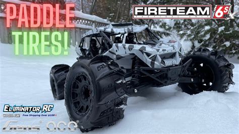 Arrma Fireteam 6s BLX 1 7 On Proline 1 8 Dumont Paddle Tires YouTube