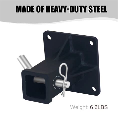 Snapklik.com : Bolt On Receiver Hitch Wall Mount,2" Receiver Opening