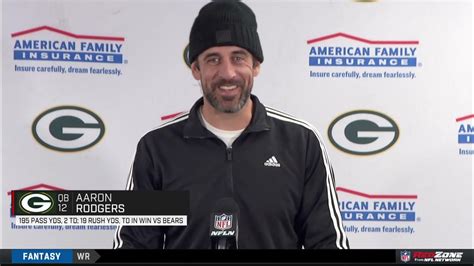 Aaron Rodgers Talks About His Comments To Bears Fans In Postgame