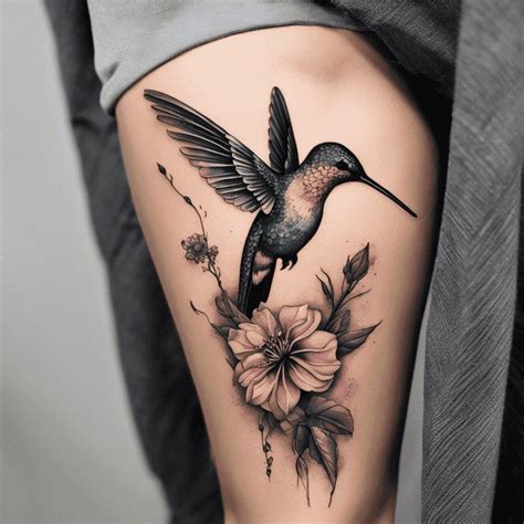 Hummingbird And Flower Tattoo Sleeve Symbolism Design And Placement Tips
