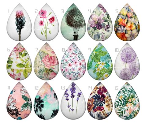 Handmade Teardrop Glass Cabochons 10x14mm 13x18mm 18x25mm Oval Glass Cabochons Sd799 Etsy