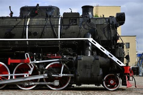 Premium Photo Close Up Of Locomotive Train On Footpath