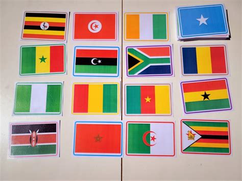 World Flags Educational Flashcards Printable Flashcards Etsy