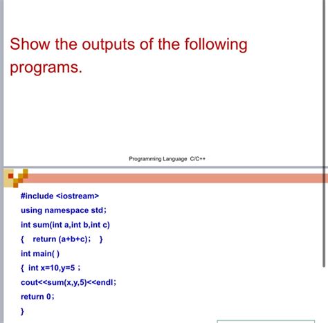 Solved Writing The Programs Programming Language Cc