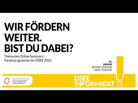 Unsere F Rderungen F R Euer Engagement Deutsche Stiftung F R