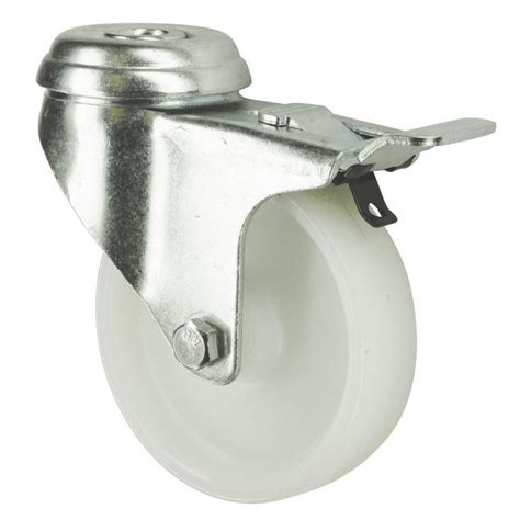 A02 Light Duty Castors Single Bolt Fix Polypropylene Or Rubber Tyre