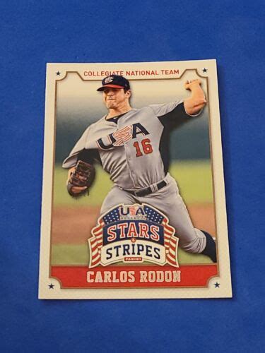 Carlos Rodon Panini Usa Baseball Stars Stripes Ebay