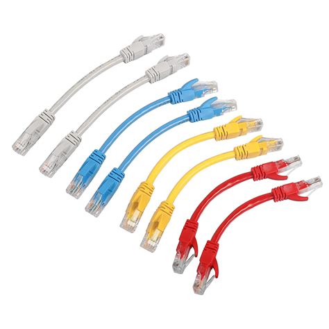 Riieyoca Lot De C Bles De Raccordement Ethernet Cat Courts De M