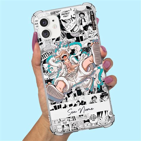 Capa Capinha De Celular Personalizada Anti Impacto Nome One Piece