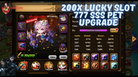 mini battle  lucky slot  sss pet upgrade gameplay youtube