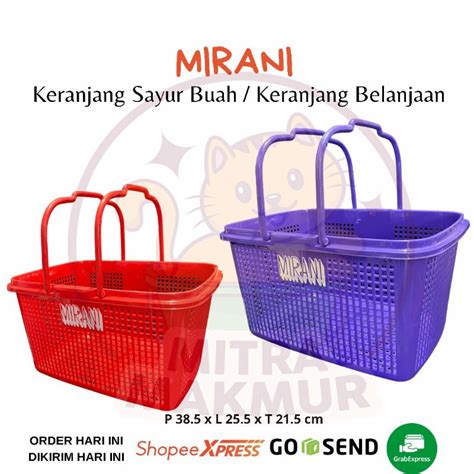 Jual Mirani Keranjang Belanja Mirani Keranjang Plastik Shopee