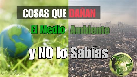 Cuales Son Las Cosas Que Dañan El Medio Ambiente Glosario De Las