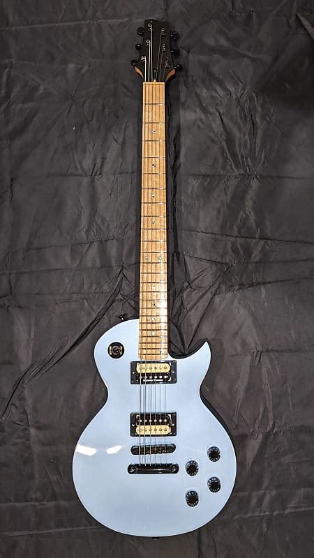 Warmoth Les Paul Partscaster Ice Blue Metallic 28 58 Reverb