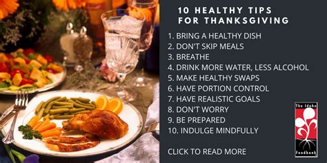 10 Healthy Thanksgiving Tips The Idaho Foodbank