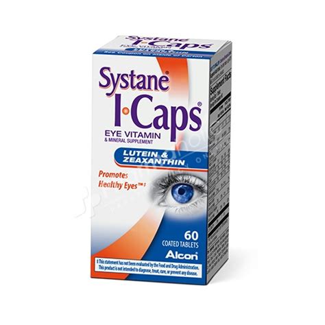 Systane I Caps Eye Vitamin And Mineral Supplement Lutein And Zeaxanthin Formula