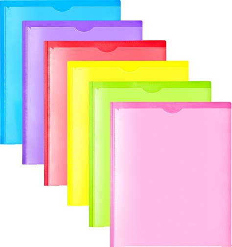 Amazon Jisusu Heavy Duty Plastic Folder With Clear Front Pocket