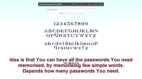 Complex Password Simplified Youtube