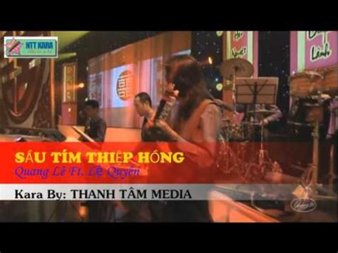 Karaoke Sau Tim Thiep Hong Song Ca Thieu Giong Nu Nang Nguyen