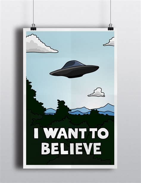 I Want To Believe Poster Art Print - Many Sizes on Storenvy