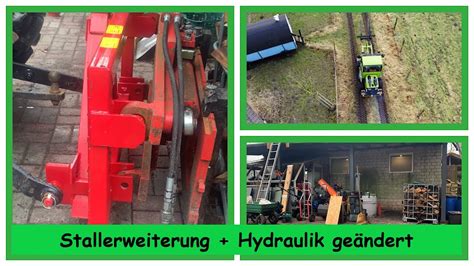 Farmvlog Stallerweiterung Das Dach Wird Fertig Hydraulik Am