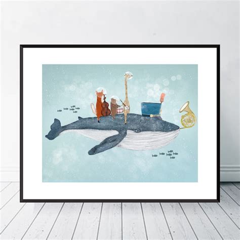 Whale Nursery Decor Etsy