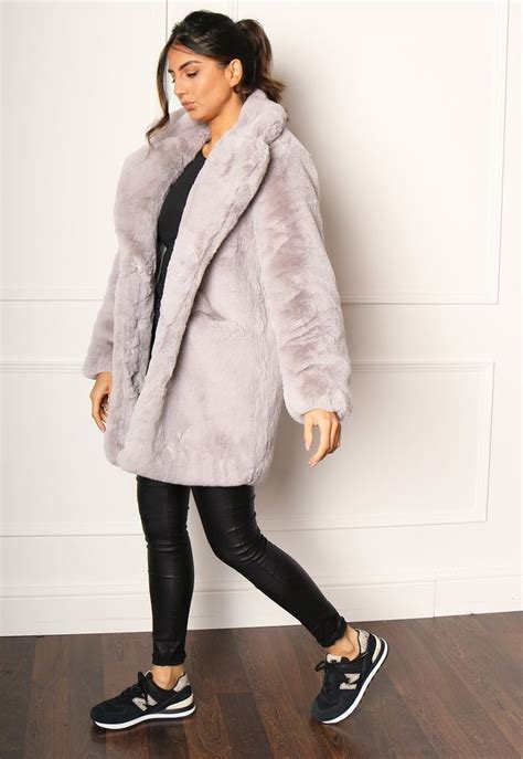 Outerwear One Nation Clothing Fur Coat Oversized Fur Coat Long