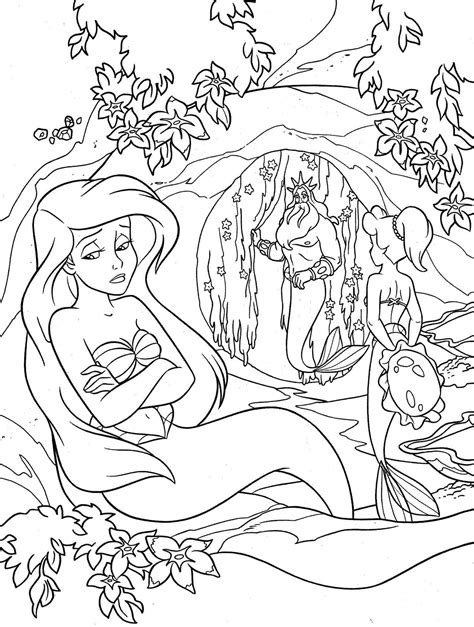 Elsa Mermaid Coloring Pages At Free Printable