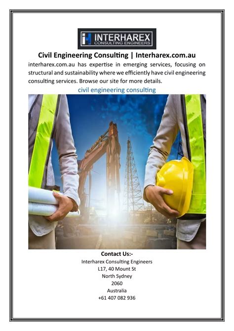 PPT Civil Engineering Consulting Interharex PowerPoint