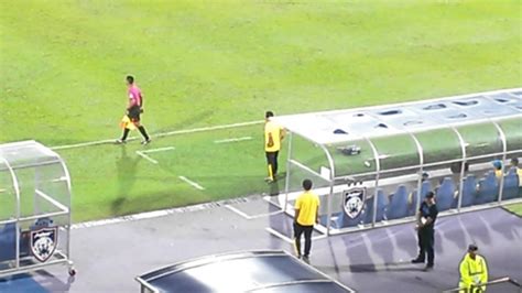 JDT Vs PERAK 5 4 2016 Insiden Ketua Jurulatih Perak Diarah Keluar