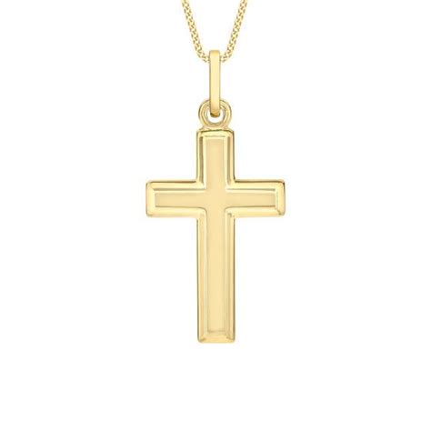 Pendentif Croix Polie En Or Jaune 375 Vandona Ocarat