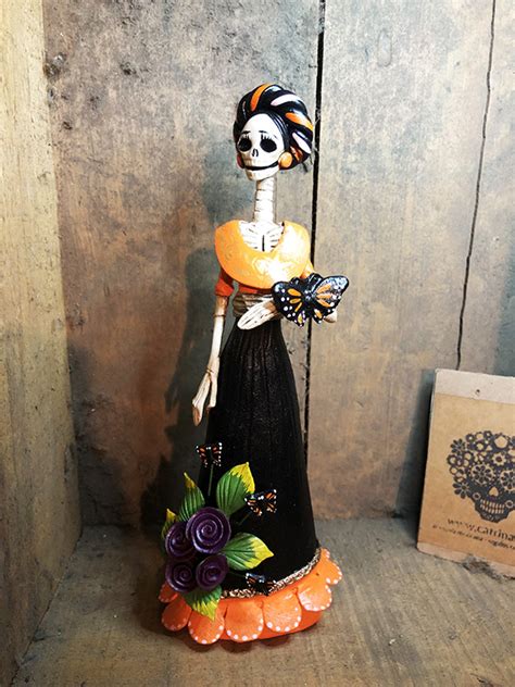 Catrina Mexicana Frida Kahlo Danae Catrinas Artesanía y Cultura