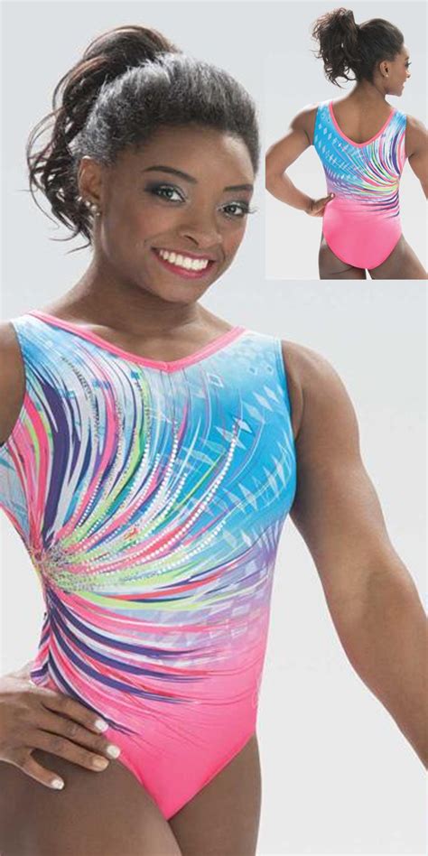 Girls Gk Elite Simone Biles Rainbow Feeling Leotard In Leotards Hot