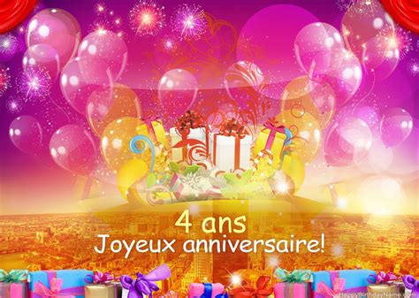 Joyeux Anniversaire 4 Ans Des Images 12