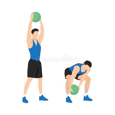 Medicine Ball Slam Stock Illustrations – 24 Medicine Ball Slam Stock Illustrations, Vectors ...