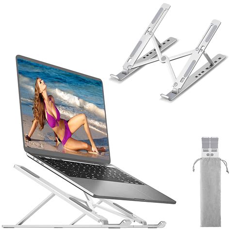 Adjustable Laptop Stand Portable Aluminium Laptop Riser Laptop Holder