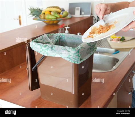 Food Waste Home Composting Stock Photo Alamy