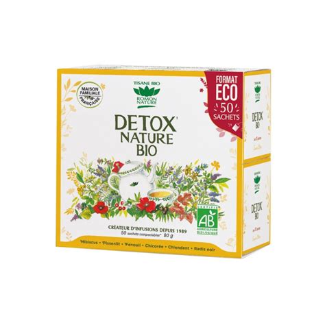 Tisane Détox nature bio 50 sachets Romon Nature