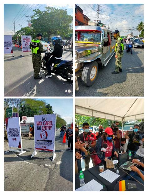 ENHANCED VACCINATION CHECKPOINT IPINATUPAD SA TAGUIG CITY Police