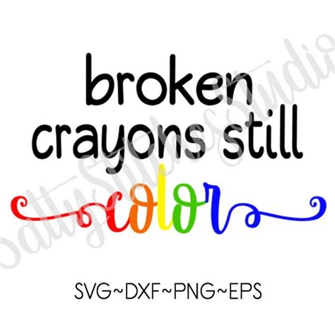 Broken Crayons Still Color Print Etsy