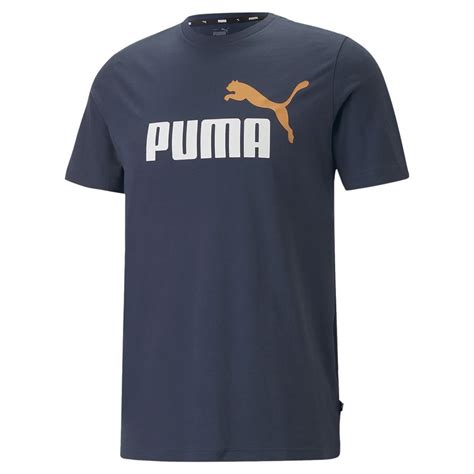 Camiseta Puma Ess Logo Masculina Azul