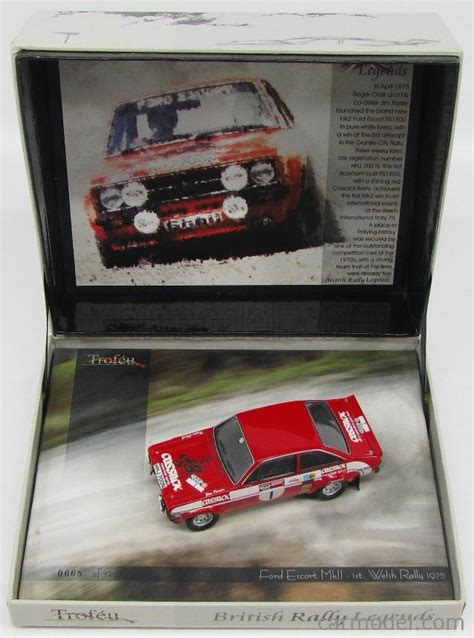 Trofeu Trbrl Scale Ford England Escort Mkii N Winner Rally