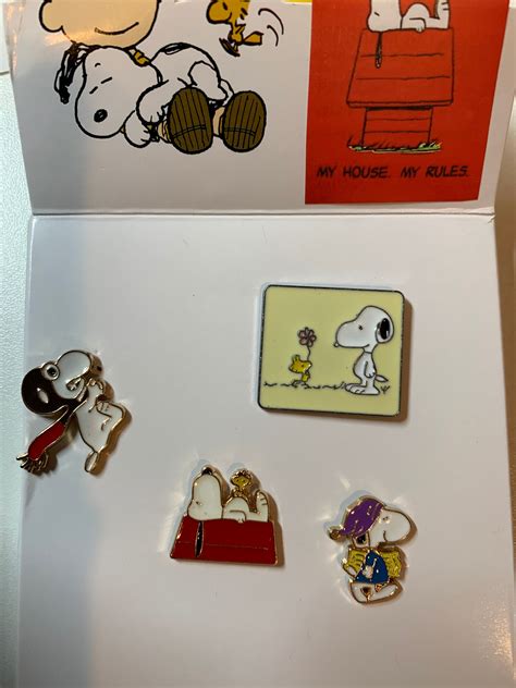 Snoopy Enamel Pin Etsy